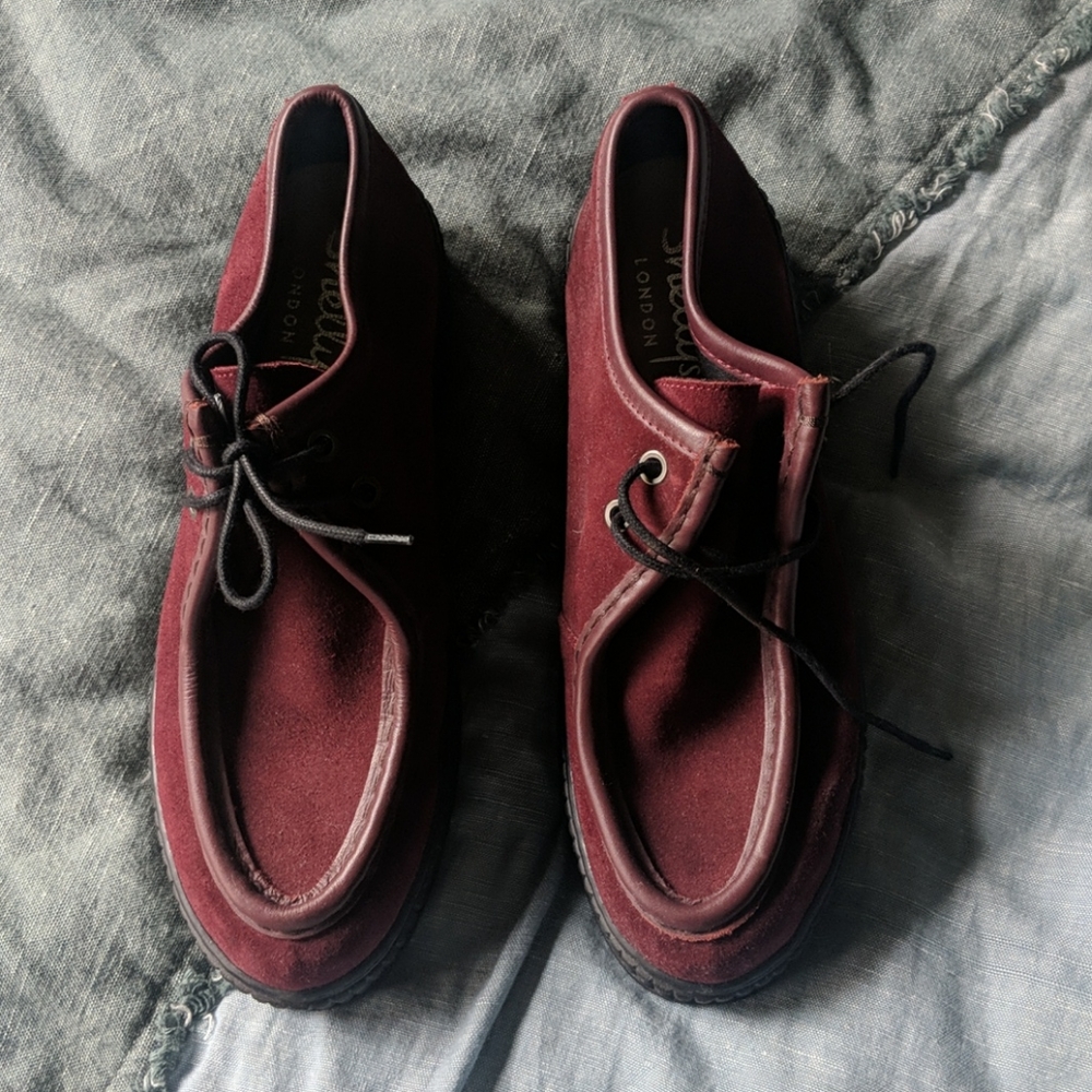 Shellys London leather moccasin platform 9